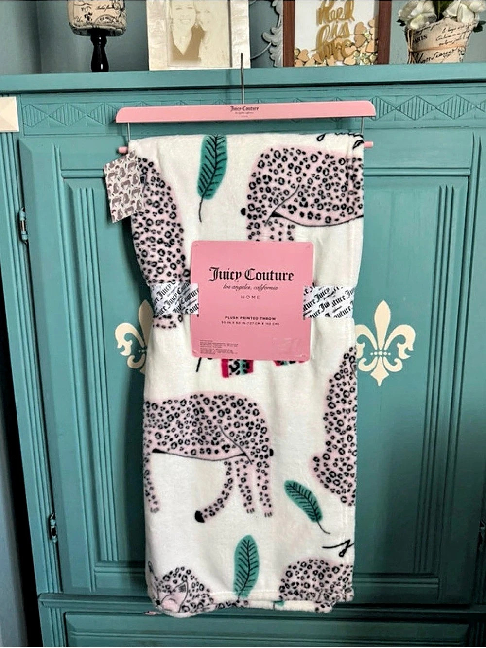 Juicy Couture Plush Leopard Throw Blanket
50" x 60"